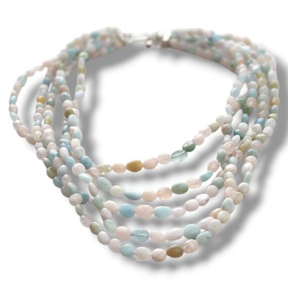 Jay King 5 Strand Multigem Necklace 18